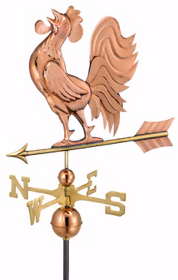 Crowing Rooster Weather Vane