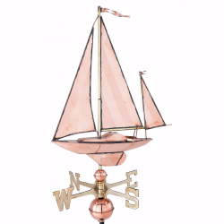 Cottage Sailboat Weather Vane