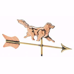 Cottage 3-D Dog Weather Vane