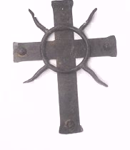antique white cross