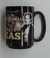 Black Davy Crockett Texas Mug