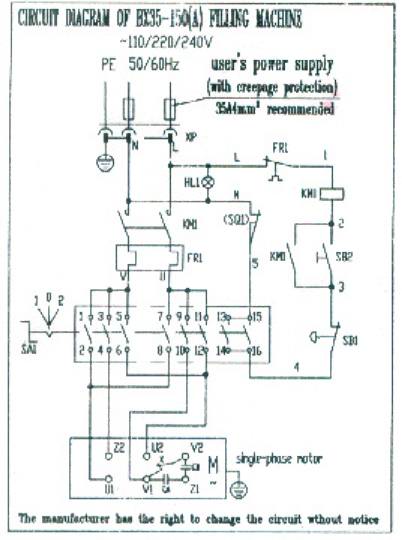 100 lb. Commercial Food Mixer Wiring Diagram