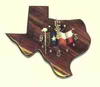 Texas Flag Clock