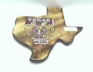 Backwards Texas Aggie Clock