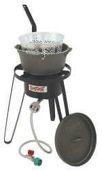 Bayou Classic Outdoor Fish Cooker with Cast Iron Fry Pot