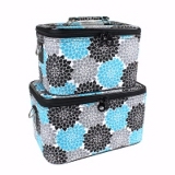 Black & Blue Makeup Tote