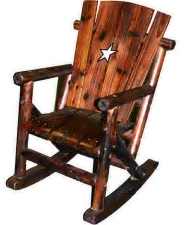 Single Char-log Rocker with Star