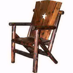 Single Char-log Chair with Star