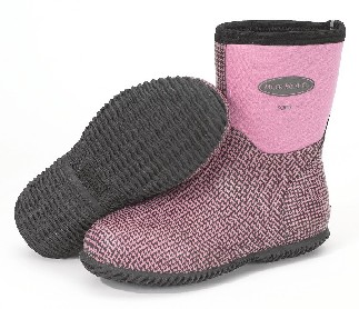 Muck Scrub Boot Pink Houndstooth