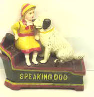 Girl and Dog Bank