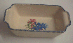 Loaf Pan w/ Bluebonnets & Indian Red Blankets
