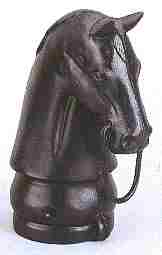 Cast Iron Horse head  13 inches tall
