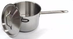 Browne Thermalloy® 3 qt Stainless Steel Straight-Sided Saute Pan with  Handle - 10 1/5Dia x 4 3/10H