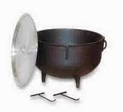 #10 Gallon Cast Iron Cook Pot with lid