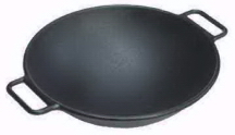 Cast Iron Wok With 2 Handles