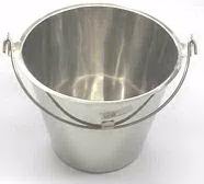 Stainless steel bucket