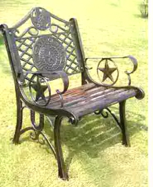 Single Texas Cast Iron Chair